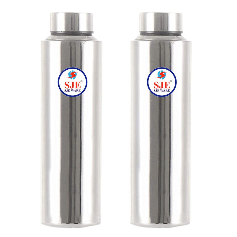 SJE WARE Sjeware Stainless Steel Water Bottle, Fridge Bottle Set of 2 pcs, Size: 1 Litre - Image 4