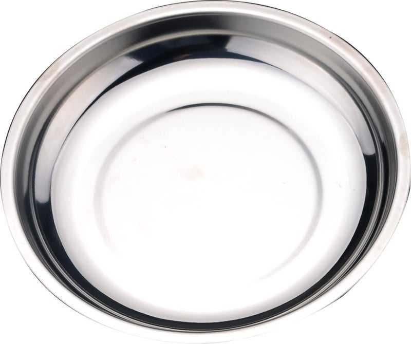 Harden 6" (150mm) Professional Round Stainless Steel Round Magnetic Tray for Socket Screw Nuts, Bolts Metal Parts, Srong Magnet - 670601 - Image 1