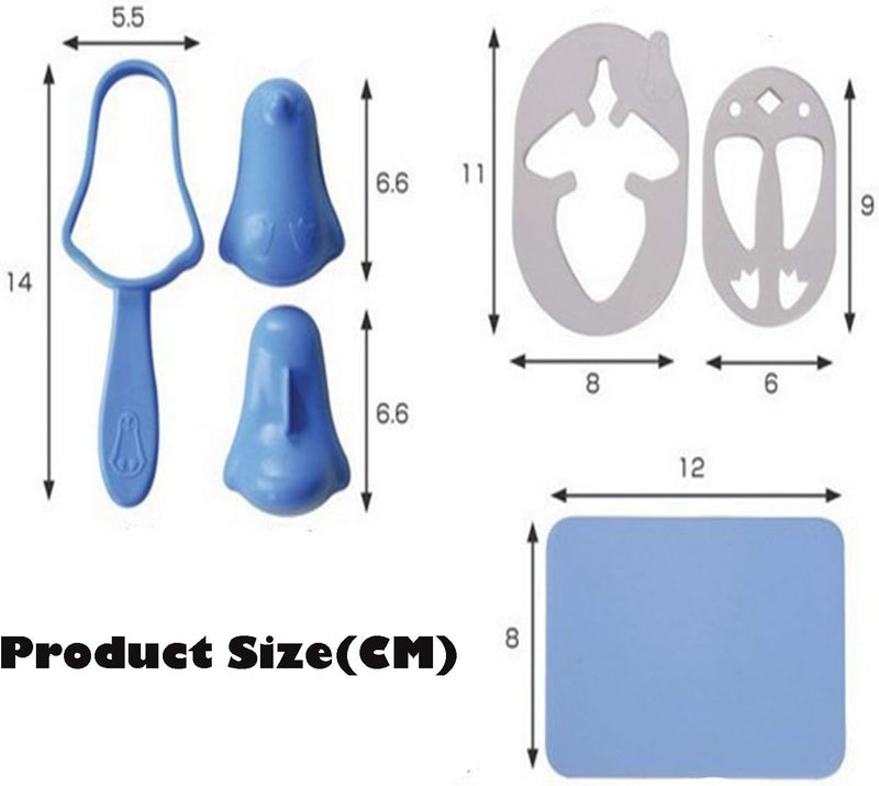 Fellibay Sushi Making Kit Rice Ball Molds Bento Accessories Sandwich Cutters for Kids Kitchen Tools for Baby Kids Meal - Image 2