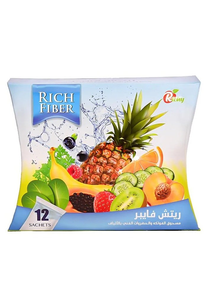 ريتش فايبر  مسحوق الريتش فايبر 12 ظرف 
