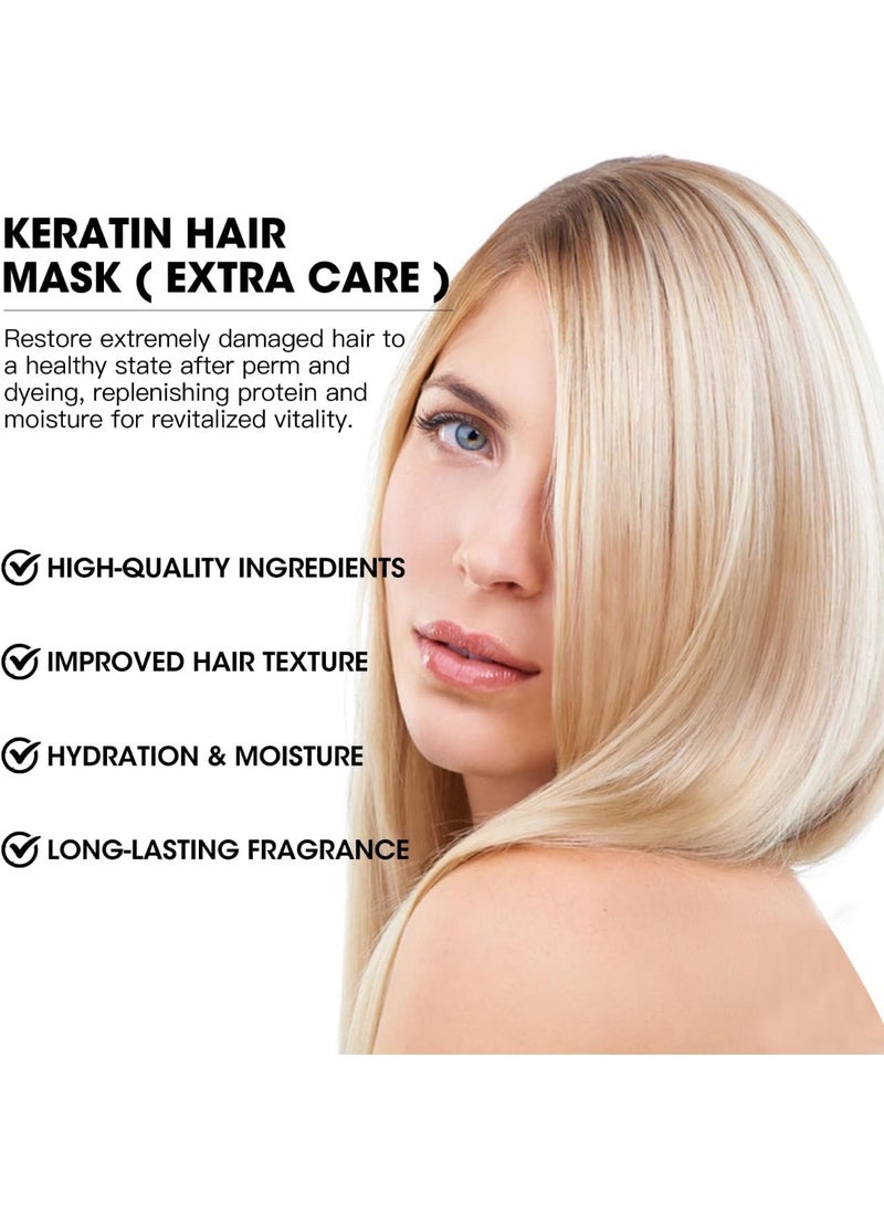 CNMOFAXIN Keratin Hair Mask  Deep Conditioner (500ml), Hydrating  Deep Conditioning Repair with Wheat Protein  Argan Oil for Dry, Damaged, or Color-Treated Hair, Anti-Frizz Hair Treatment - Image 3