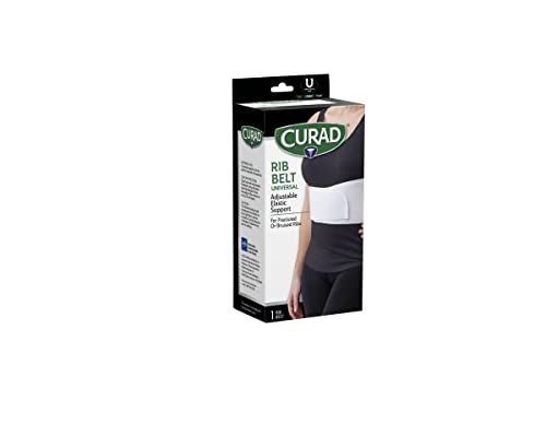CURAD 6 in Universal Elastic Rib Belt, Adjustable Compression Wrap for Men and Women, Breathable Support for Broken, Bruised or Injured Ribs, Comfortable Fit for Everyday Wear, Fits 28" - 50", Unisex, 1 Count - Image 2