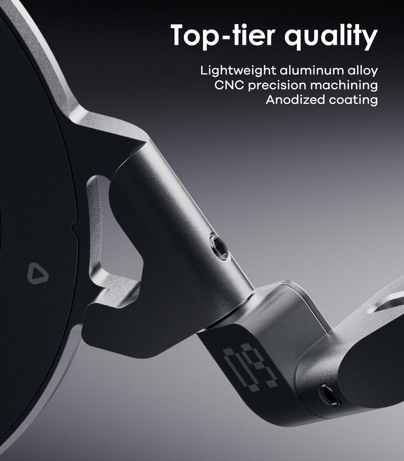 Aulumu G09 MagSafe Ring Holder 360° Rotation Magnetic Phone Grip and Stand, N20 Dual-Sided Magnetic Mobile Phone Accessories for iPhone 17 16 15 14 13 Pro Max Samsung Android, Aluminium Alloy, Silver - Image 5