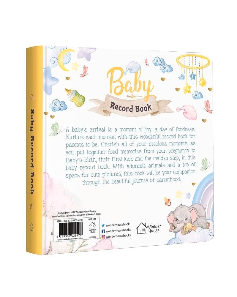 Baby Record Book: Newborn Journal for Boys and Girls to Cherish Memories and Milestones | Paperback | Published by Prakash Book Depot | Keepsake Baby Memory Journal - Image 2