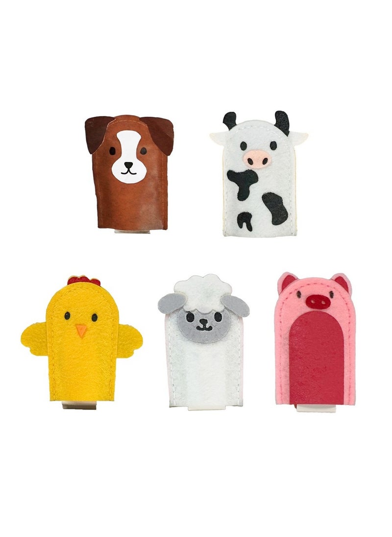 Hinkler كتاب دمى الأصابع هينكلر أول ماكدونالد لديه مزرعة يتضمن 10 صفحات مع رسومات لطيفة و 5 دمى أصابع من اللباد، كتاب أغاني حضانة ممتع للأطفال، سرد قصصي تعليمي - Image 2