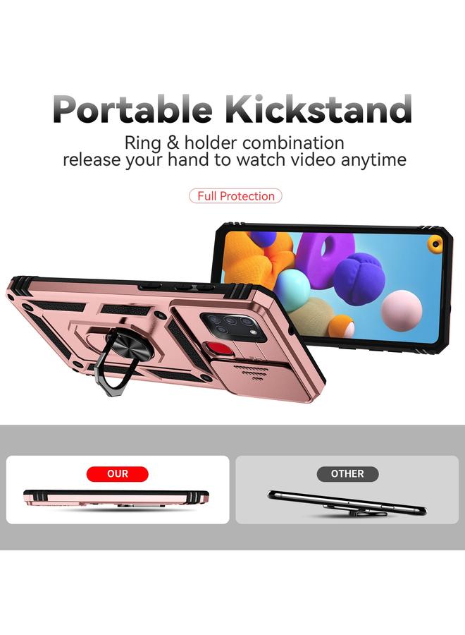 S-TOP Case For Samsung Galaxy A21s Sliding Camshield Holder Phone Case - Image 5