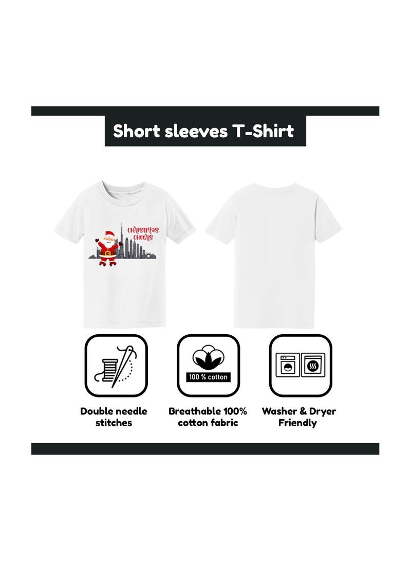 PRINTSHOP4ME Christmas Santa Tshirt For Women-Adults Celebrations Tshirt–Round Neck And Short Sleeve Cotton Tshirt,Everyday Wear - Image 5