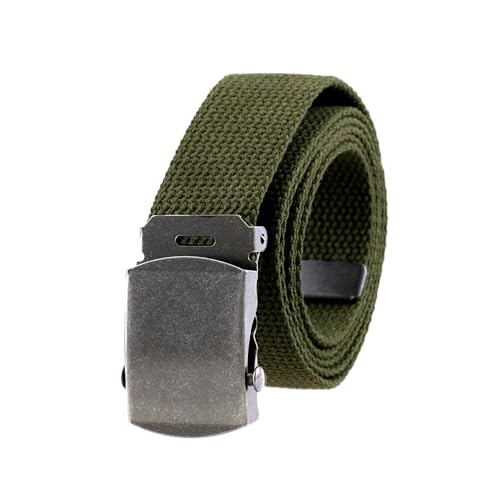 Thomas Bates Cargo Cotton Military Web Belt (Olive) - Image 2