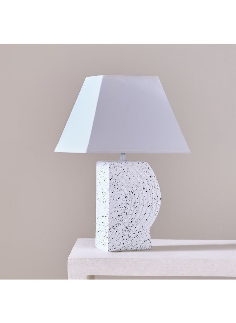 Home Box - Alecs Speckled Modern Ceramic Table Lamp 25 x 37 x 15.5 cm - Image 1
