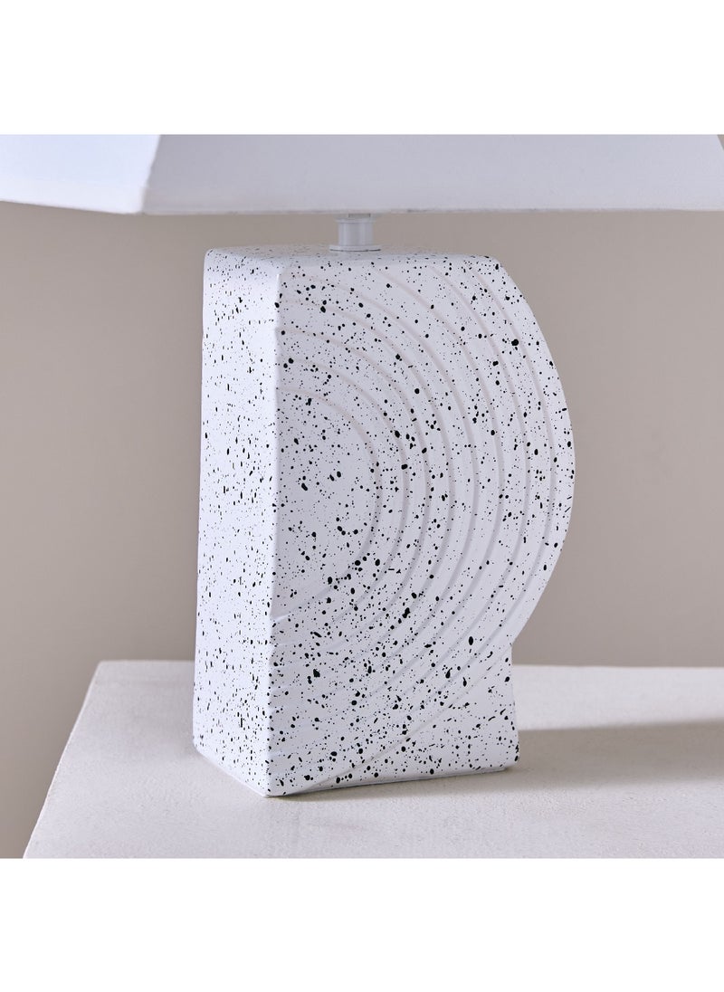 Home Box - Alecs Speckled Modern Ceramic Table Lamp 25 x 37 x 15.5 cm - Image 1