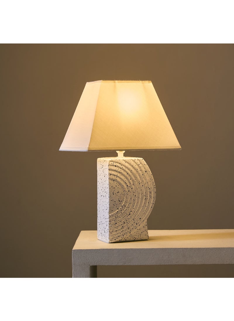 Home Box - Alecs Speckled Modern Ceramic Table Lamp 25 x 37 x 15.5 cm - Image 1