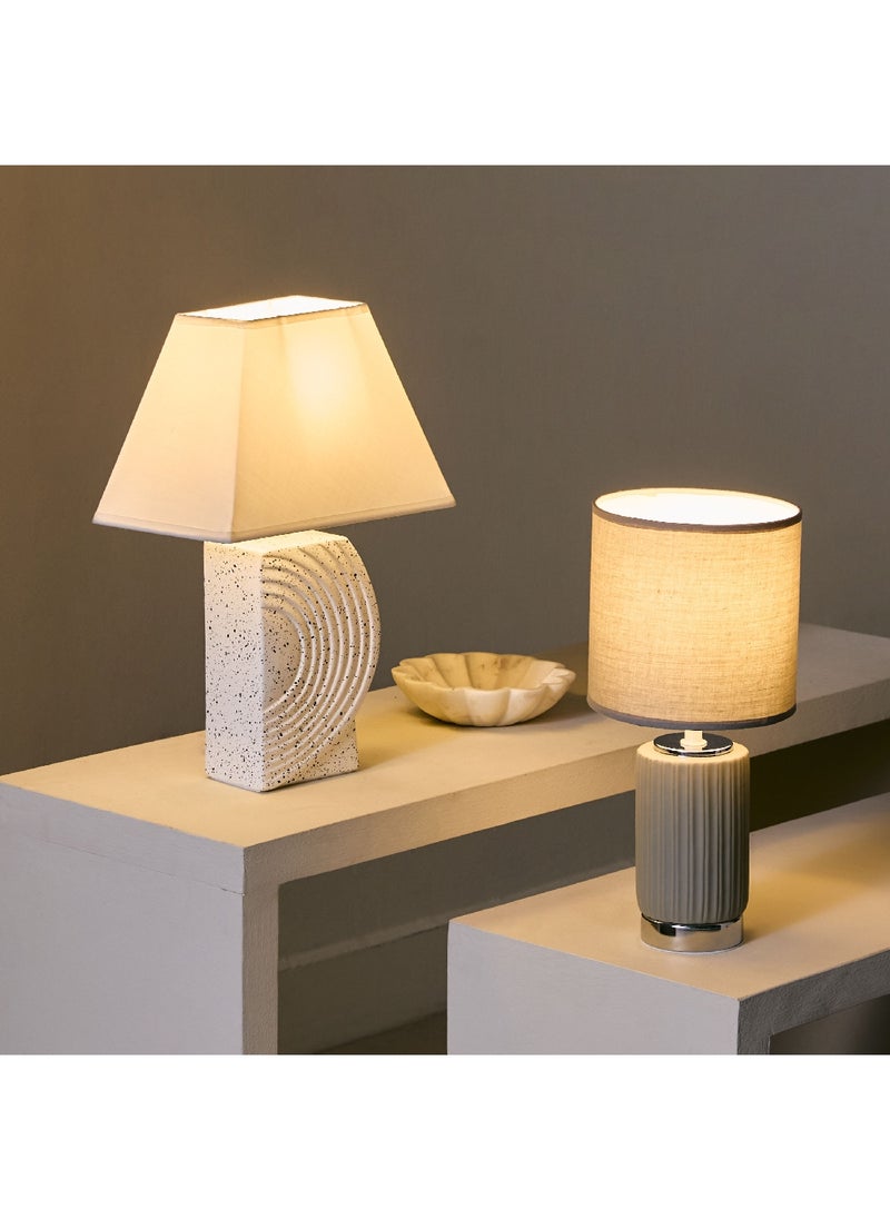Home Box - Alecs Speckled Modern Ceramic Table Lamp 25 x 37 x 15.5 cm - Image 1