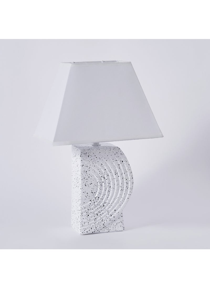 Home Box - Alecs Speckled Modern Ceramic Table Lamp 25 x 37 x 15.5 cm - Image 1