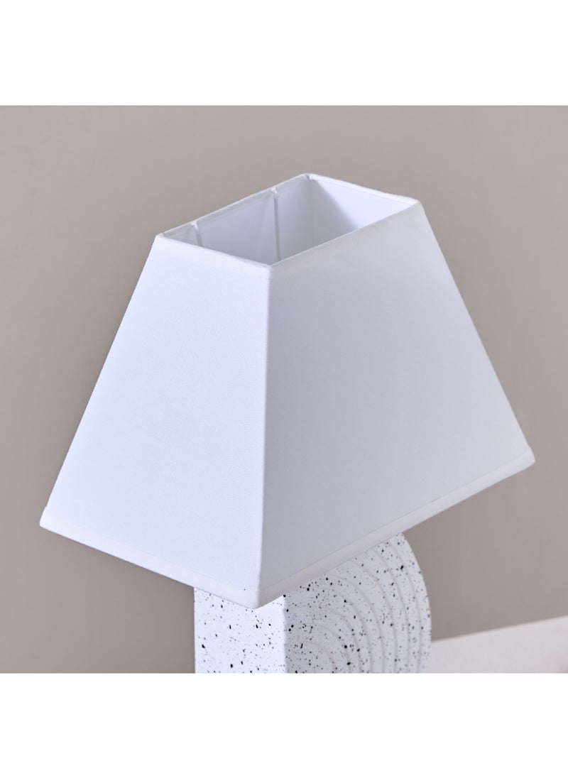 Home Box - Alecs Speckled Modern Ceramic Table Lamp 25 x 37 x 15.5 cm - Image 1
