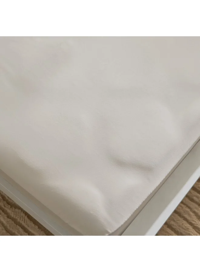 هوم بوكس شرشف سرير فاخر قطن أولمبي مقاس كوين 200 × 40 × 160 سم