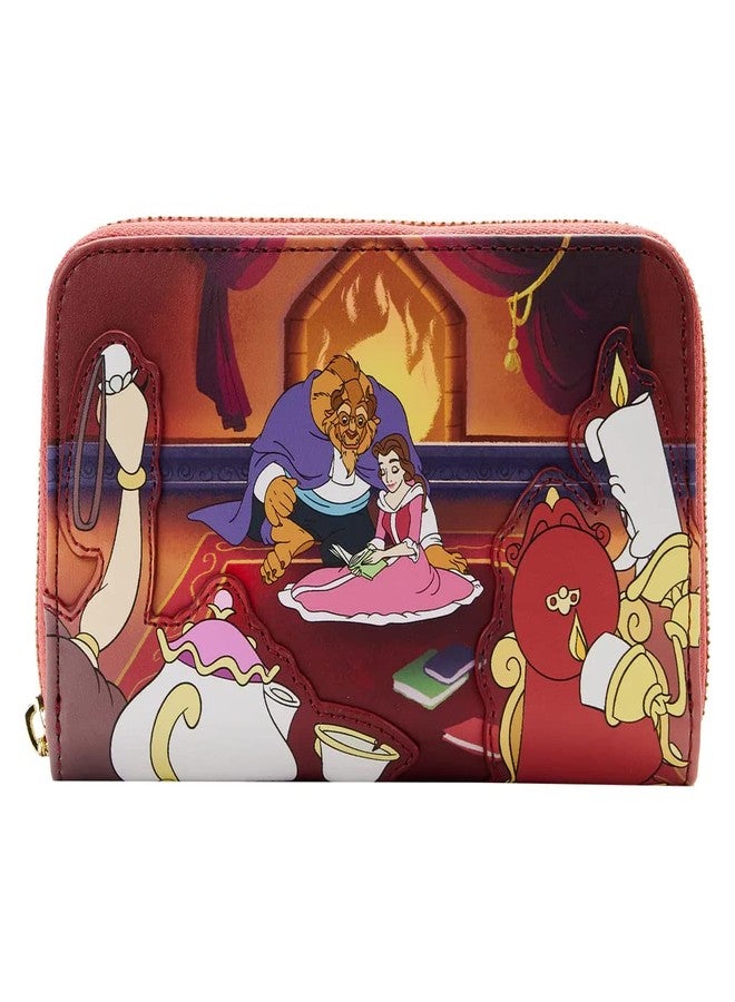 Loungefly Disney Beauty and the Beast Fireplace Scene Zip Around Wallet - Image 1