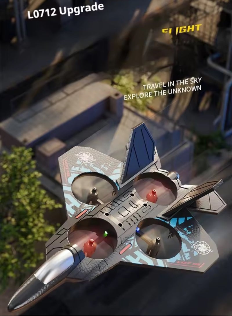OVYA 2.4GHz Remote Control Airplane – Sturdy Design, Easy to Fly, 3D Stunts, Great for Kids and Adults, Fun Outdoor Activity, foam fighter jet Thunder With 2 Battery - Image 3