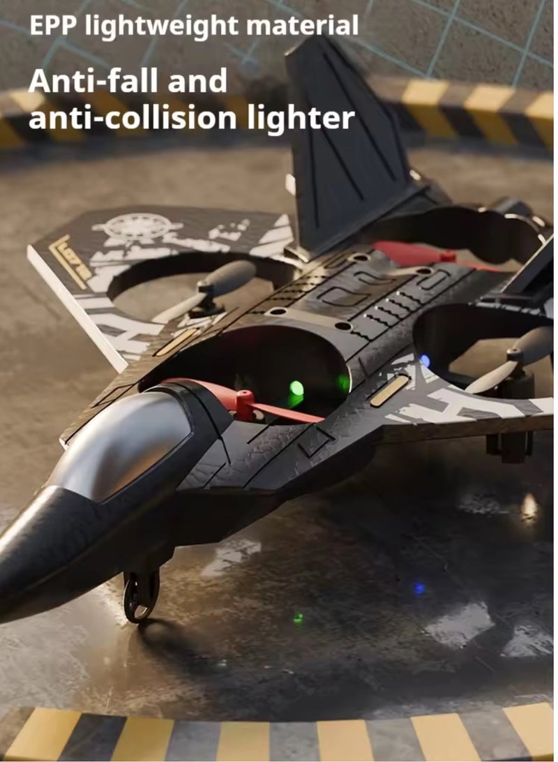 OVYA 2.4GHz Remote Control Airplane – Sturdy Design, Easy to Fly, 3D Stunts, Great for Kids and Adults, Fun Outdoor Activity, foam fighter jet Thunder With 2 Battery - Image 2