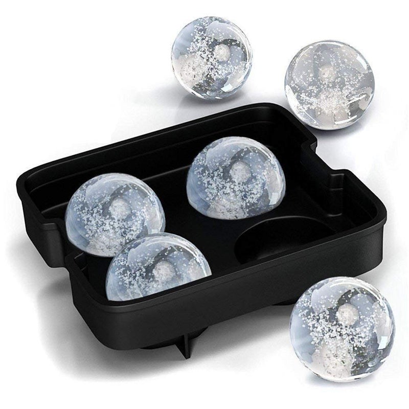 Hetarmi Enterprise Whiskey Silicon Ice Cube Ball Maker Mold Sphere Mould Brick Party Tray Round Multi Color - Image 4