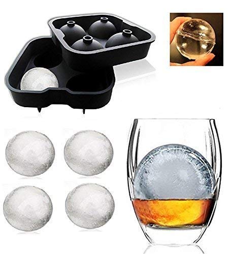 Hetarmi Enterprise Whiskey Silicon Ice Cube Ball Maker Mold Sphere Mould Brick Party Tray Round Multi Color - Image 3