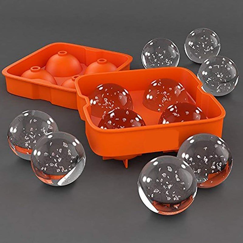 Hetarmi Enterprise Whiskey Silicon Ice Cube Ball Maker Mold Sphere Mould Brick Party Tray Round Multi Color - Image 5