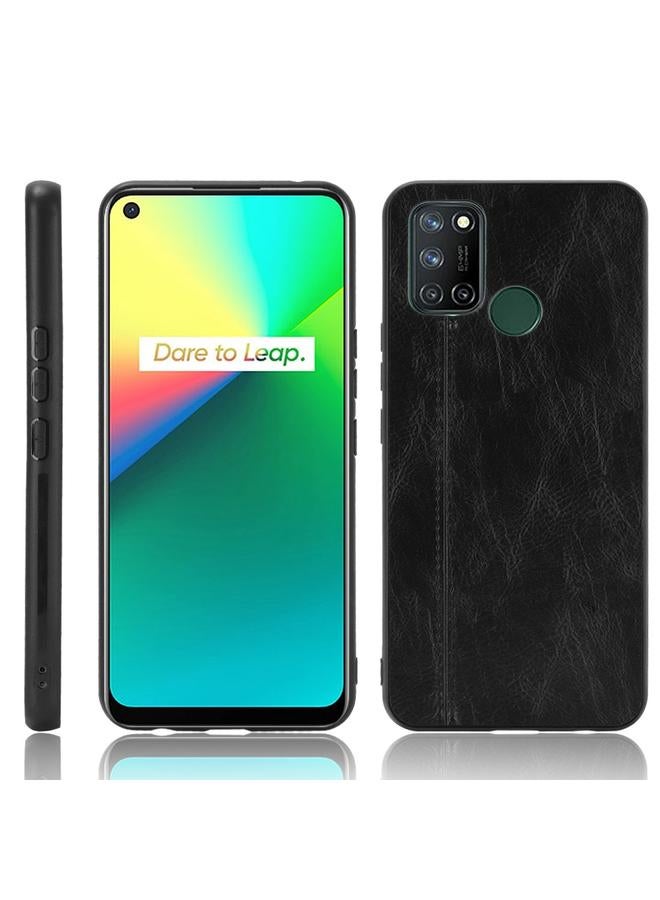 إيروريكس جراب لهاتف OPPO Realme C17/Realme 7i مقاوم للصدمات بنقشة جلد البقر من مادة PC + PU + TPU - Image 1
