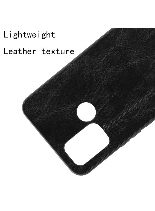 إيروريكس جراب لهاتف OPPO Realme C17/Realme 7i مقاوم للصدمات بنقشة جلد البقر من مادة PC + PU + TPU - Image 4