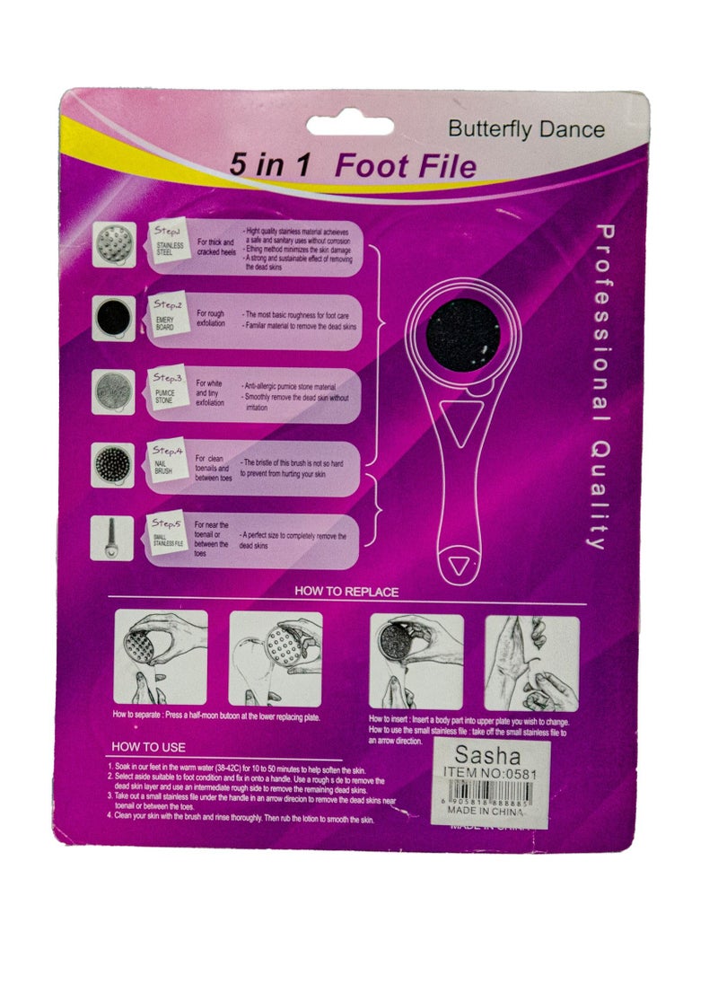 Sasha - Foot Wash Exfoliating Care Set in 5 in 1 - Image 1