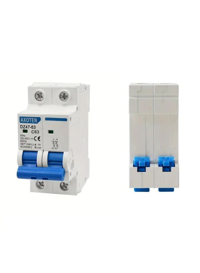 2P DC 63A Photovoltaic Circuit Breaker For Solar Energy Systems - Image 1