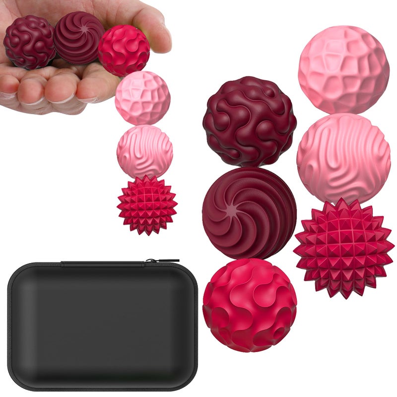 BUSOHA Silicone Fidget Balls 6 Pack New Fidget Toys Stress Balls for Adults Sensory Stone Travel Toys for CalmingAutism and ADHDGifts for Teens - Image 3