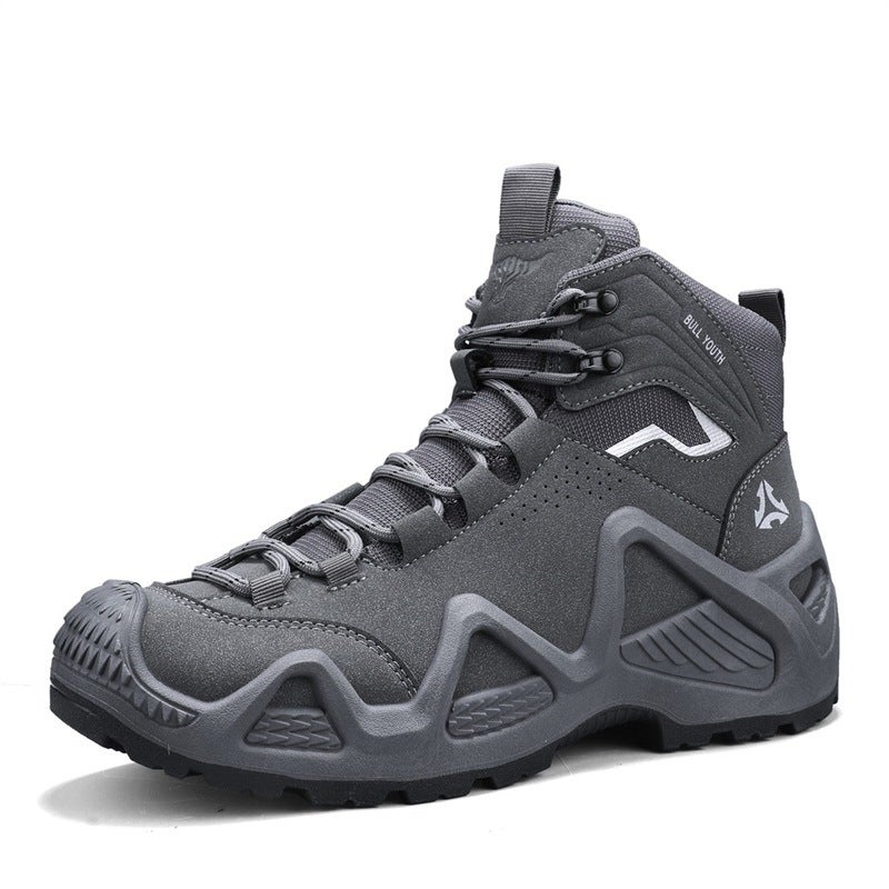 Dropshipping Outdoor Hiking Shoes For Men, New Wear-Resistant, Non-Slip And Velvet Hiking Shoes For Boys, Leisure Sports - Image 1