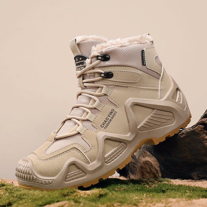 Dropshipping Outdoor Hiking Shoes For Men, New Wear-Resistant, Non-Slip And Velvet Hiking Shoes For Boys, Leisure Sports - Image 2