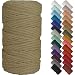 NOANTA Khaki Macrame Cord 4mm x 109yards Colored Macrame Rope Cotton Cord Macrame Yarn Colorful Cotton Craft Cord for Wall Hanging Plant Hangers Crafts Knitting - Image 2