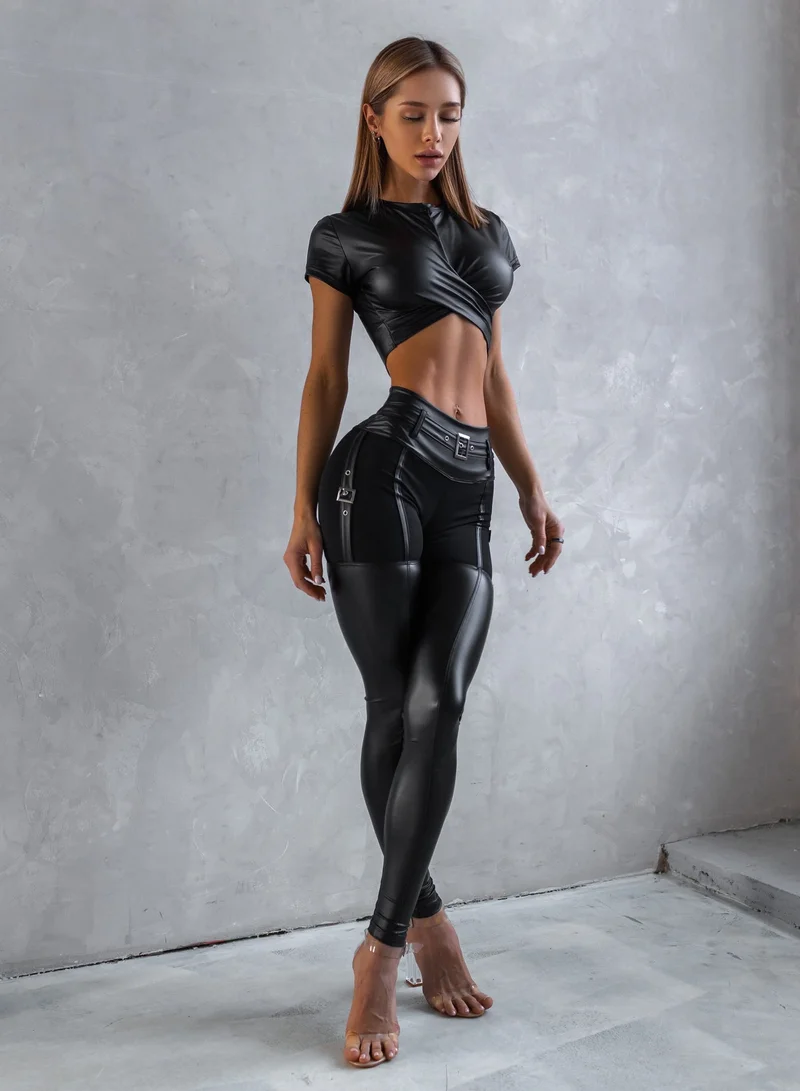 بونا فيدي ليجنز نسائي عالي الخصر بجودة ممتازة وتصميم فريد وتحكم بالبطن