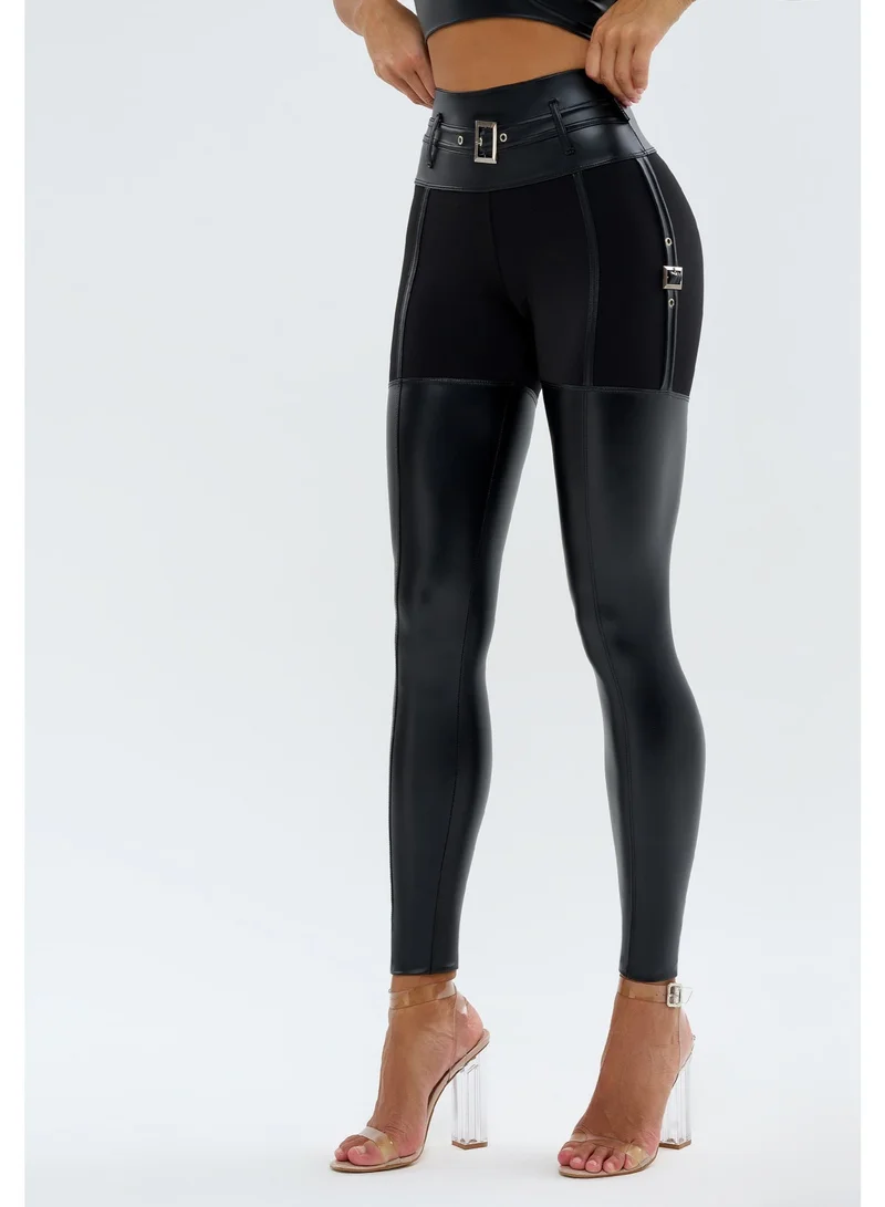 Bona Fide Premium Quality High Waisted Leggings for Women with Unique Design and Tummy Control - Womens Workout Leggings