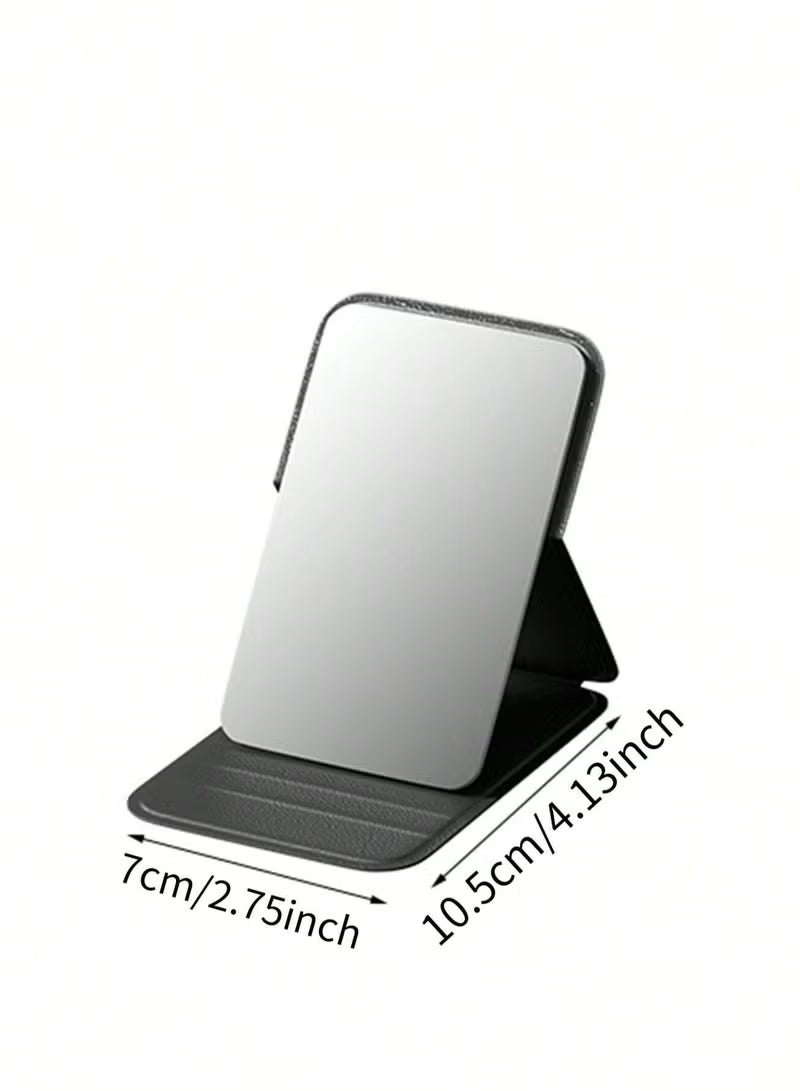 Pocket Mirror, Portable Folding Compact Makeup Mirror for Quick Touch-ups on the Go - White - Image 4