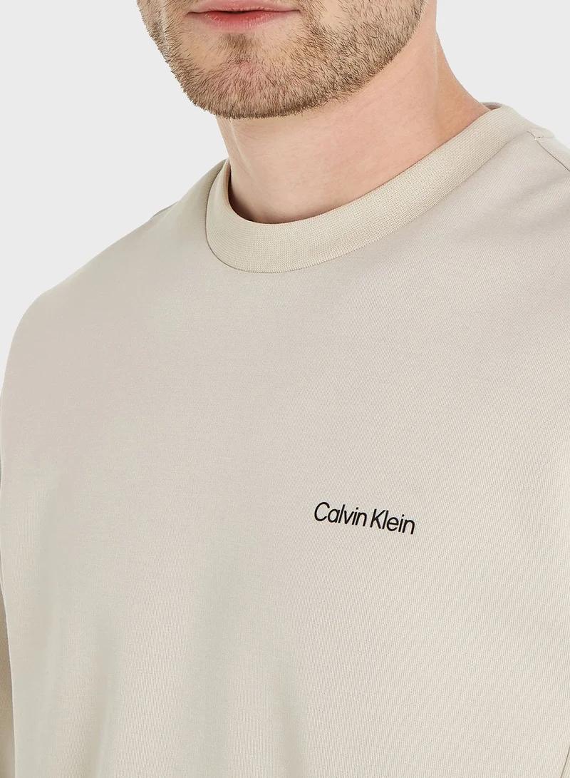 CALVIN KLEIN Logo Crew Neck Sweatshirt