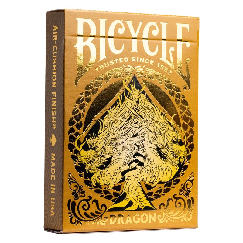 Bicycle Gold Dragon Foil Premium Playing Cards, 1 Deck - Image 1