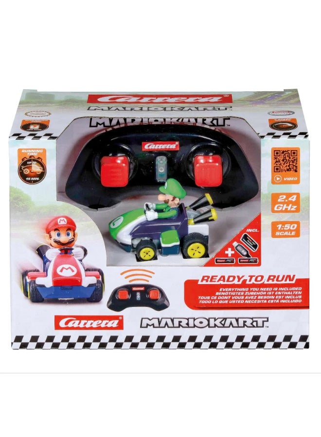 Carrera سيارة كارت ميني RC من كارييرا ماريو كارت لويجي (1:50، أخضر) - Image 1
