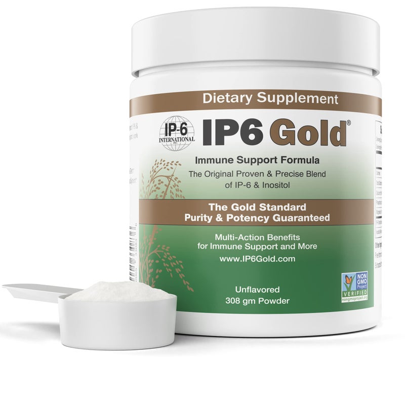 IP6 Gold, IP-6 & Myo-Inositol, Unflavored Powder 308 gm - Inositol Hexaphosphate Supplement - Vegan, Non GMO, Gluten Free - Image 1