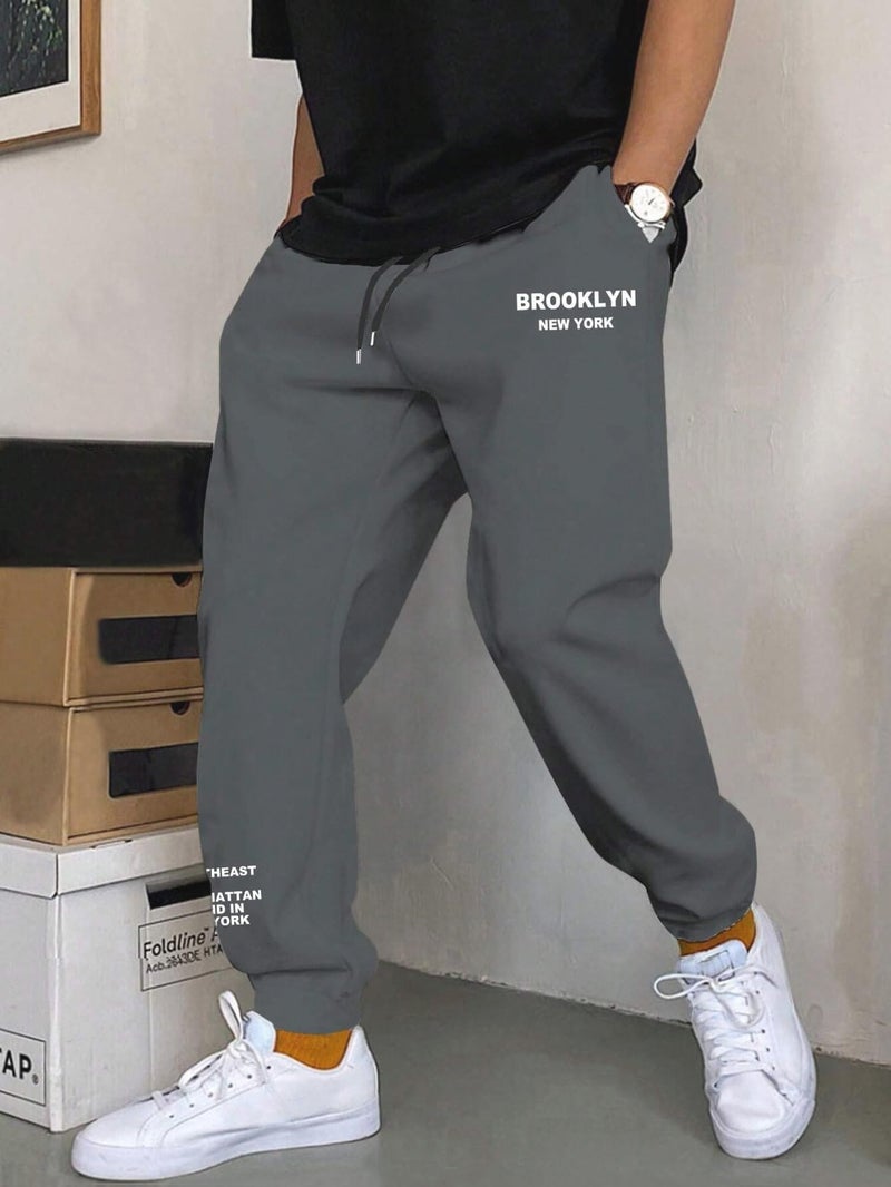Lymio Track Pant for Men || Regular Fit || Track Pants || Full Elastic Jogger Track Pant || Available in Combo Pack of 2 (TP-43-44-Darkgrey-Black-M) - Image 2