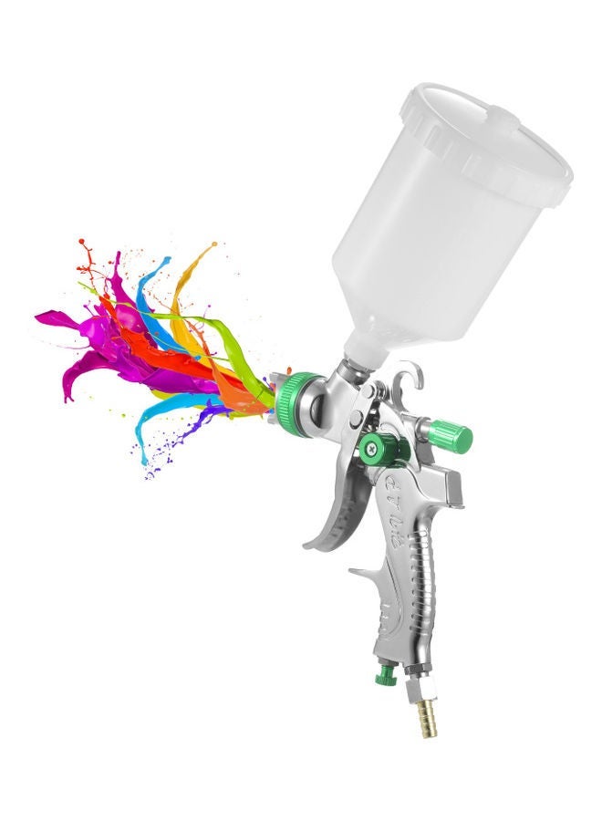 NIBEMINENT Gravity Feed Paint Sprayer Green - Image 3