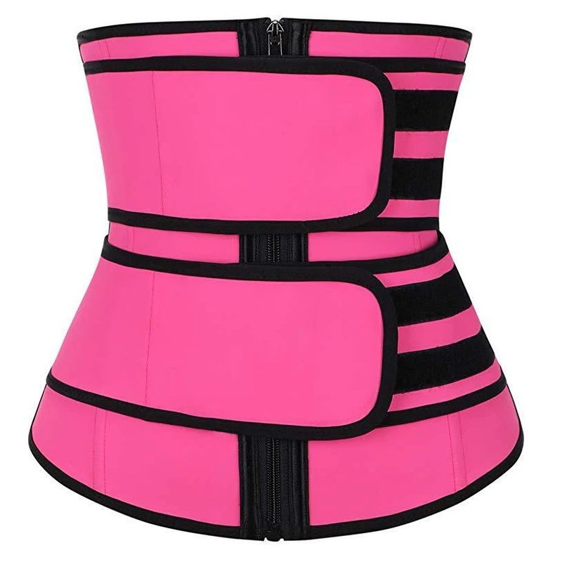 Bluejw Slimming Waist Trainer - Double Belt Neoprene Waist Trimmer Body Shaper for Tummy Control & Waist Trimmers - Image 1