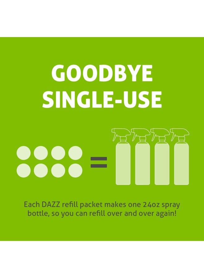 DAZZ Natural Cleaning Tablets - All Purpose Cleaner Refill Pack - Makes (4) 32oz Bottles - Just Add Water - Image 4