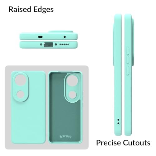SPRIG Compatible with VIVO T4R 5G TPU Basic Premium Back Cover Case Drop Tested Shock Proof for Boys and Girls with Camera Protection (Light Green) - Image 3