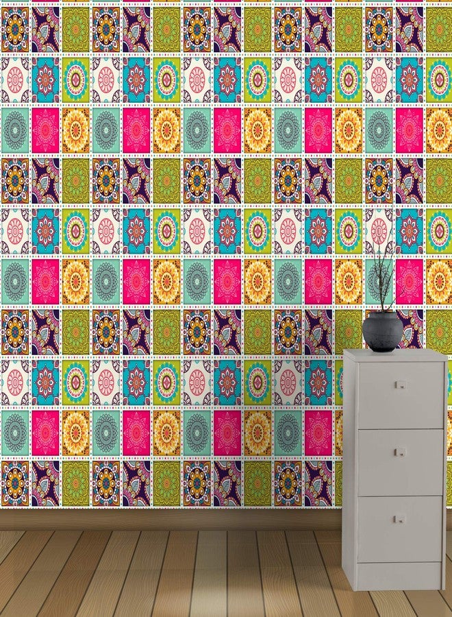DECOR PRODUCTION Self Adhesive Wallpaper Wall Sticker for Home Decor, Living Room, Bedroom, Hall, Kids Room, Play Room (PVC Vinyl, Water Proof 10 sq.ft) 16x90 Inches Each Strip - Image 2