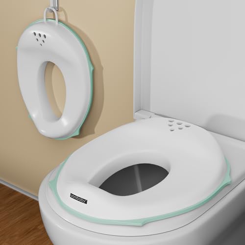 StarAndDaisy Uonibaby by StarAndDaisy Baby potty seat for kids 2-5 years Ergonomic Toddler Potty Chair, Splash Guard & Non-Slip Base/Portable & Easy Clean Potty Seat for Babies -Aqua - Image 1