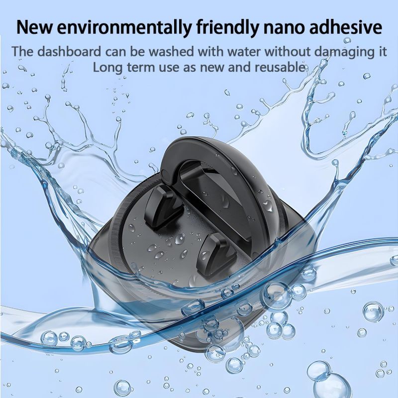Car Phone Holder: 360 Rotation, Durable ABS Silicone Construction, Non-slip Grip - Universal Fit, Stable Dashboard Mount for Hands-free Driving Safety, Vehicle Truck SUV RV Interiors - Image 2