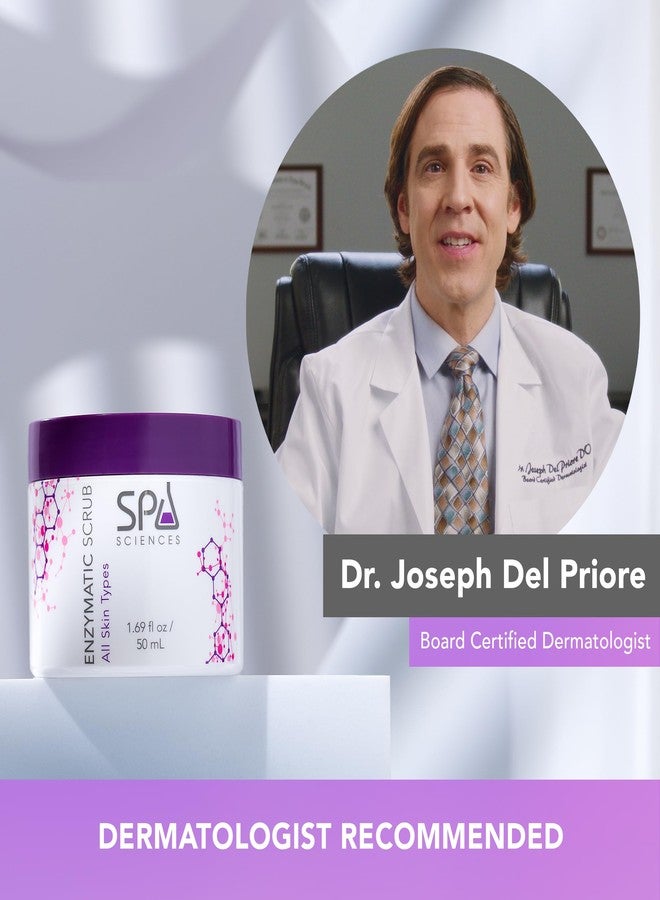 Spa Sciences - Enzymatic Scrub - Made in the USA - Non-abrasive Exfoliating Scrub - With Fruit Enzymes - Exfoliate, Smooth, Polish - Vegan - For All Skin Types - 1.69oz - Image 2