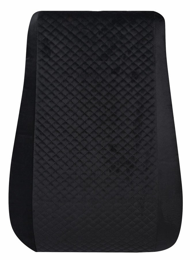 ABLE L1 Backrest Back Support Memory Foam Cushion for Lumbar Support,Office Chair, Study Chair and Car Seat with Adjustable Strap - Breathable and Anti Sweat Fabric | (Black) - Image 1